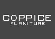 Logo of Coppice Furniture, featuring bold, modern typography in white on a dark background, representing a high-end custom and imported furniture brand.