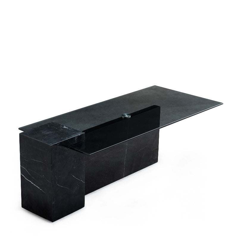 Strong Glass Top Side Table