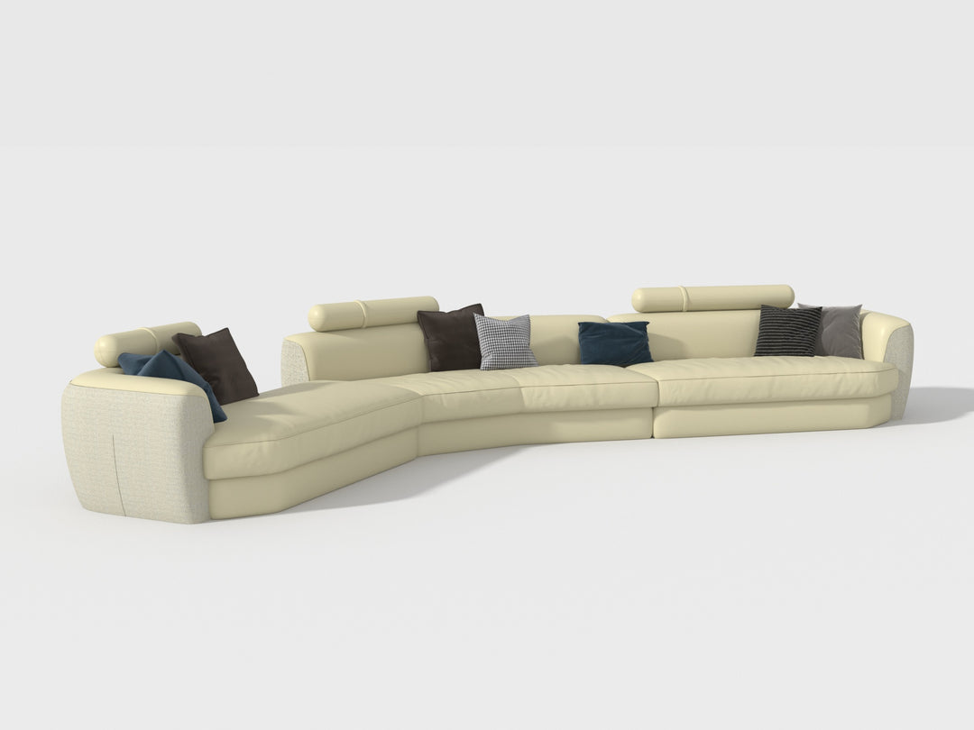 Curve-Shaped Sofa