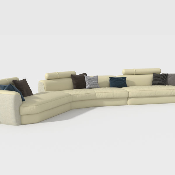 Curve-Shaped Sofa - Coppice Furniture Luxury Design