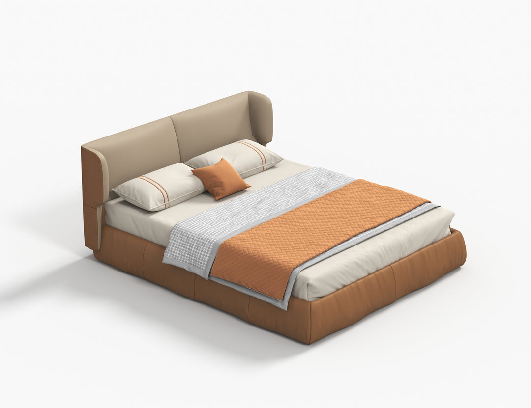 Chamfered Legs Bed