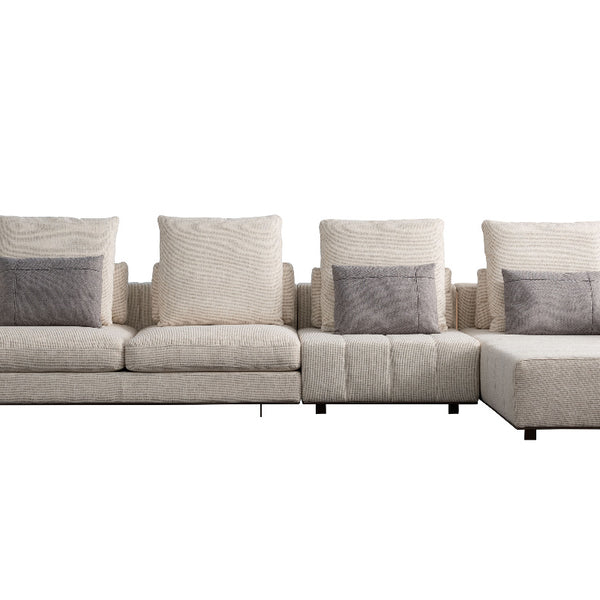 Small Steel Legs Fabric Sofa - Coppice Furniture Luxury Design