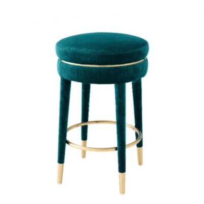 Green Fabric Stool - Coppice Furniture Luxury Design