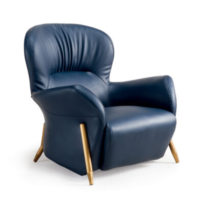 Dark Blue Accent Chair