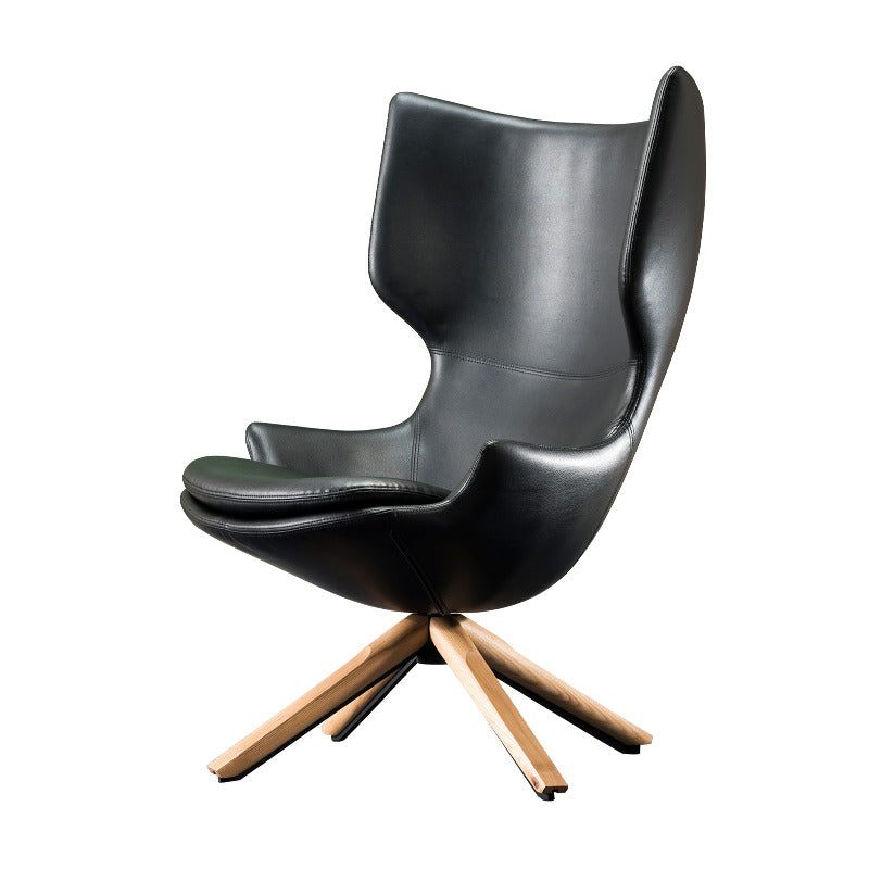 Leather Finish Balloon Chair