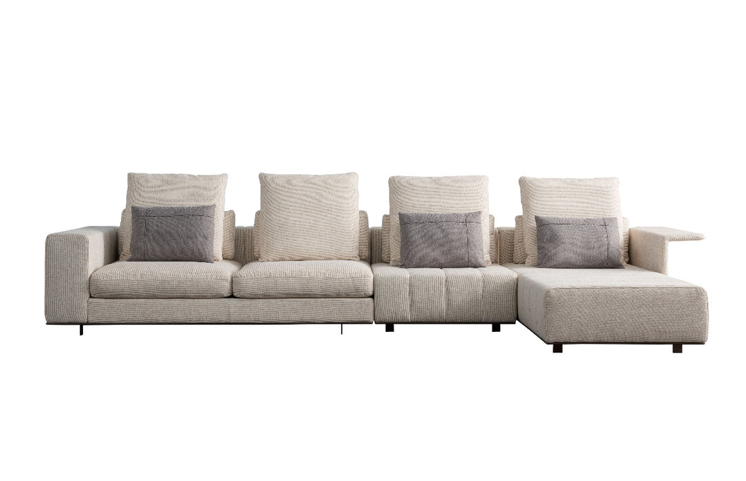 Small Steel Legs Fabric Sofa