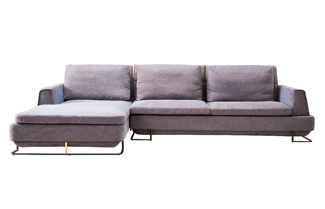 Linen Sectional L Shaped Sofa